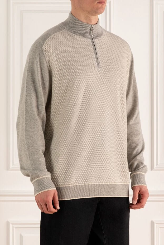 Stefano Ricci cashmere and silk tee for men in white 149350 - photo 3