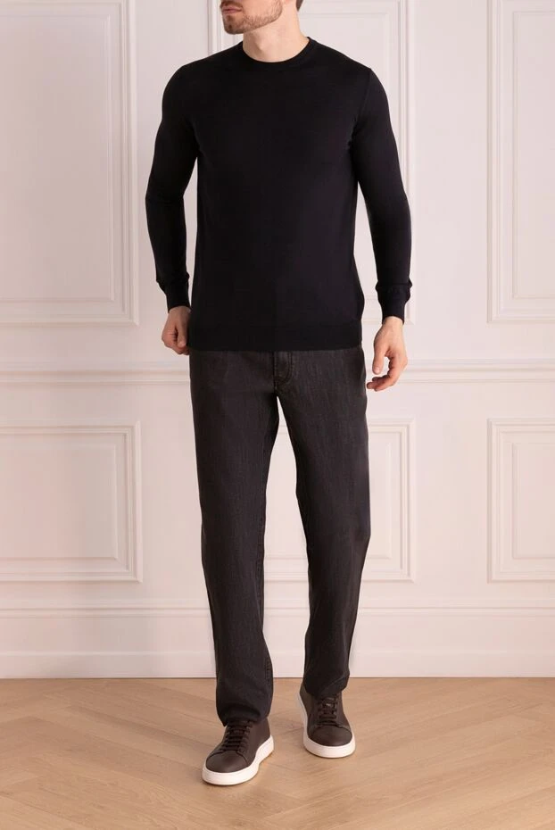 Dalmine man black silk jumper for men buy with prices and photos 149373 - photo 2