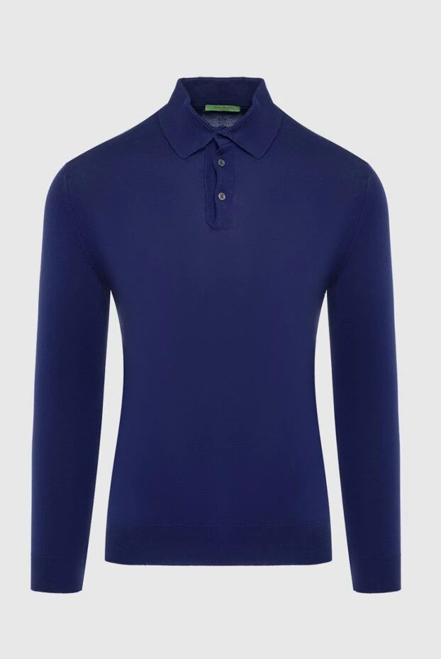Dalmine man cotton long sleeve polo blue for men buy with prices and photos 149376 - photo 1