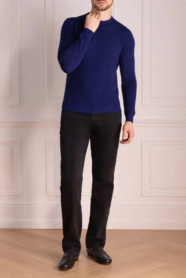 Dalmine man cotton jumper blue for men buy with prices and photos 149385 - photo 2