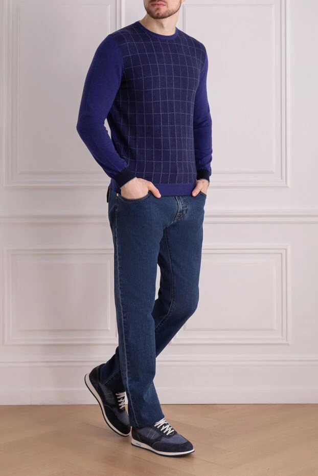 Dalmine man cashmere jumper blue for men buy with prices and photos 149397 - photo 2