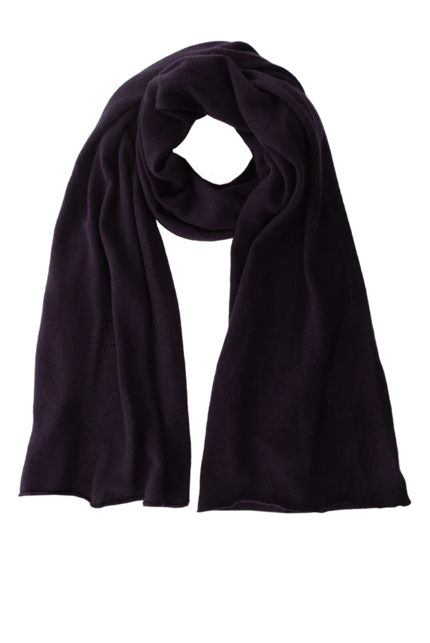 Purple cashmere scarf for men