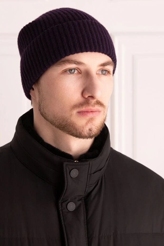 Drumohr man cashmere hat purple for men buy with prices and photos 149418 - photo 2