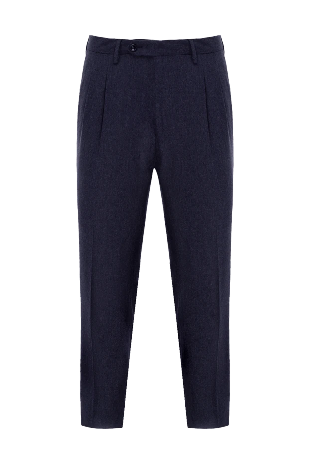 Drumohr blue wool pants for men 149421 - photo 1