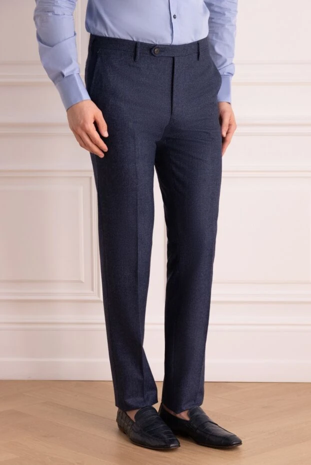 Jacob Cohen man blue wool and silk jeans for men 148845 - photo 3