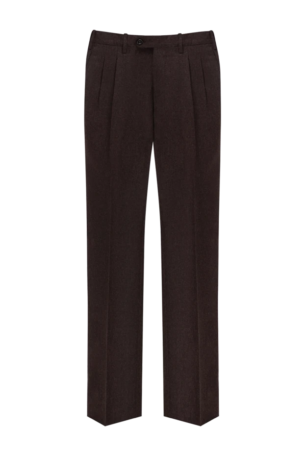 Drumohr brown wool pants for men 149426 - photo 1