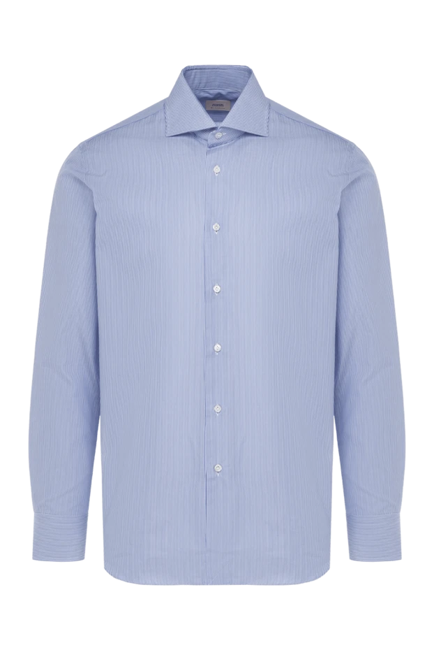 Alessandro Gherardi мужские сорочка из хлопка синяя мужская купить с ценами и фото 149450 - фото 1
