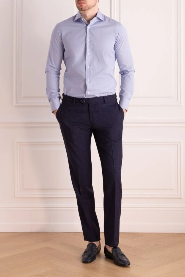 Alessandro Gherardi man blue cotton shirt for men 149450 - photo 2