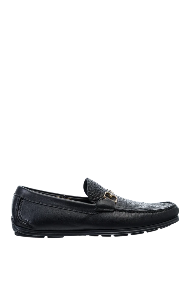 Billionaire man men's black leather moccasins buy with prices and photos 149477 - photo 1