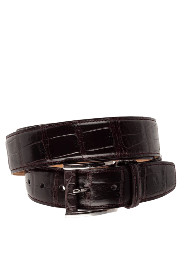 Tardini man crocodile leather belt burgundy for men buy with prices and photos 149511 - photo 1