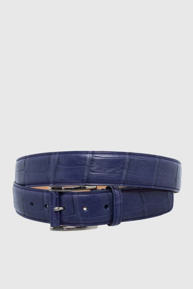 Tardini man crocodile leather belt blue for men buy with prices and photos 149513 - photo 1