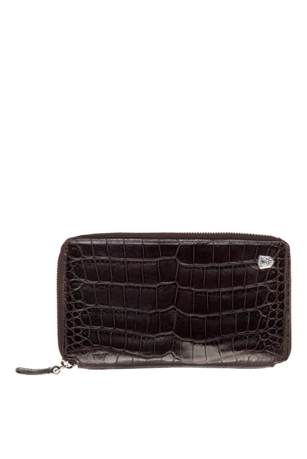 Tardini man men's brown alligator leather clutch buy with prices and photos 149517 - photo 1