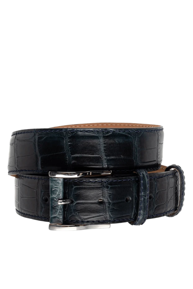 Cesare di Napoli man crocodile leather belt blue for men buy with prices and photos 149532 - photo 1
