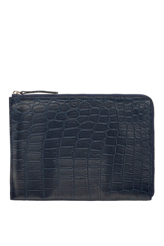 Cesare di Napoli man blue crocodile leather folder for men buy with prices and photos 149541 - photo 1
