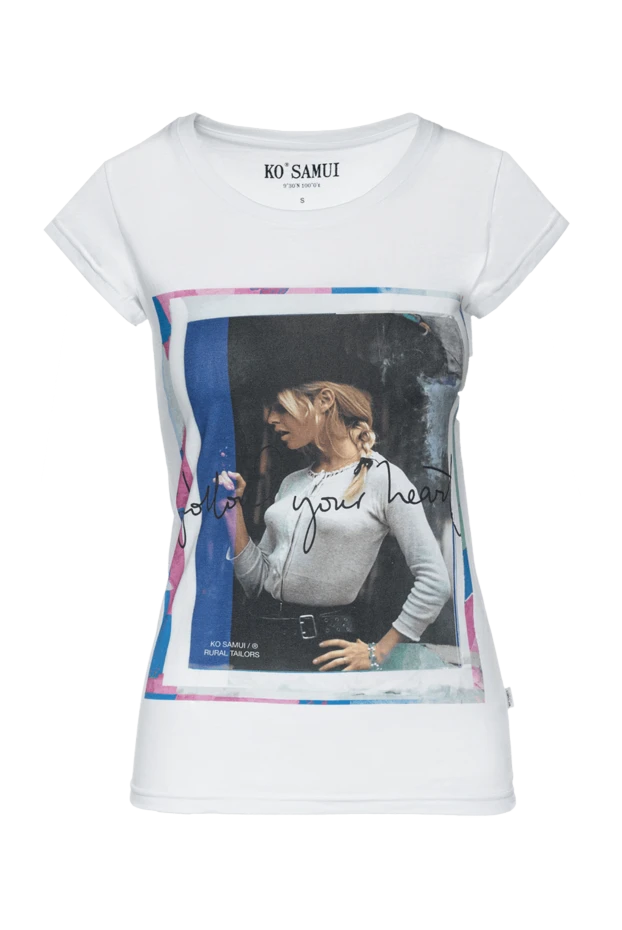 Ko Samui woman white cotton t-shirt for women buy with prices and photos 149612 - photo 1