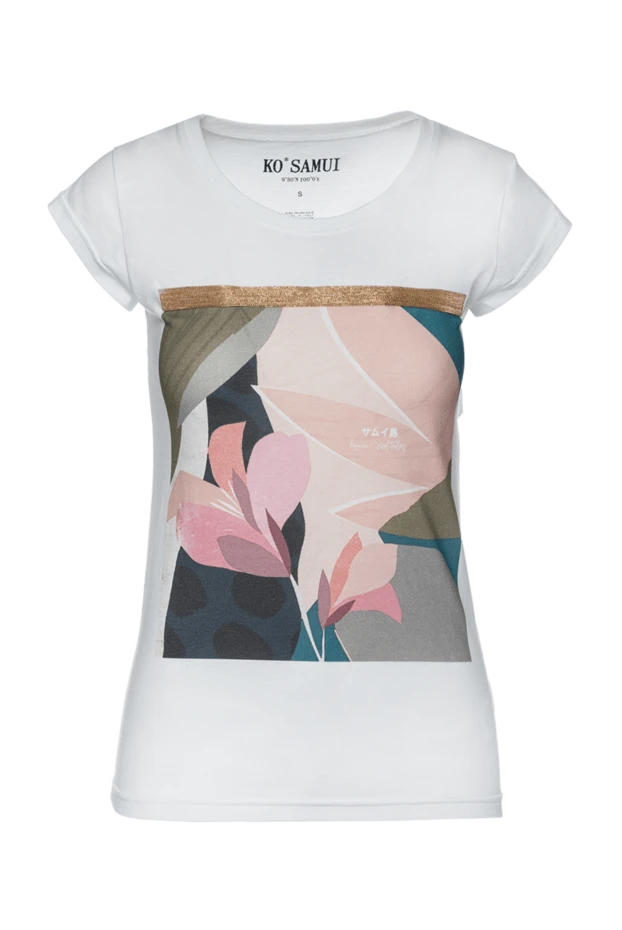 Ko Samui woman white cotton t-shirt for women 149618 - photo 1