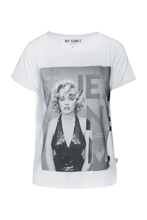 Ko Samui woman white cotton t-shirt for women buy with prices and photos 149627 - photo 1