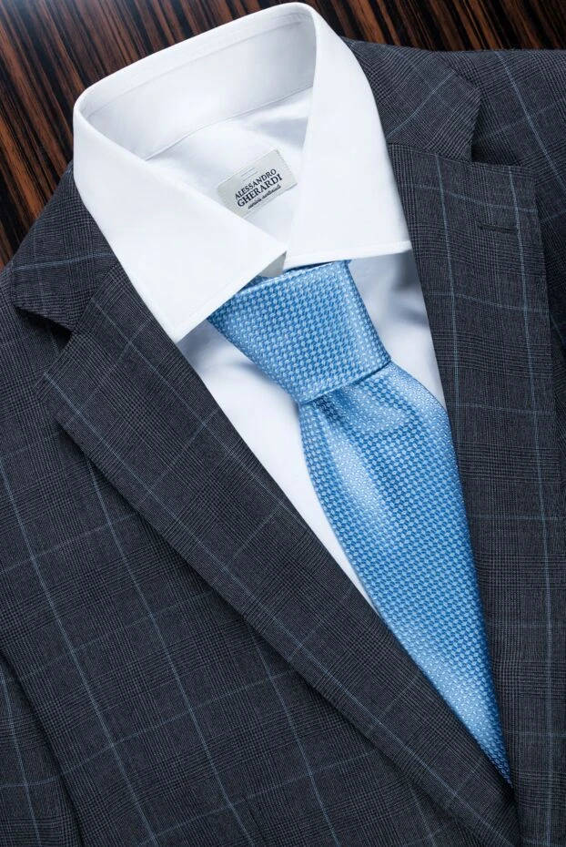 Alessandro Gherardi white fitted men's shirt with turn-down collar 149731 - photo 3