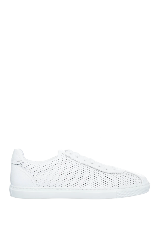 Doucal`s man white leather sneakers for men 149738 - photo 1