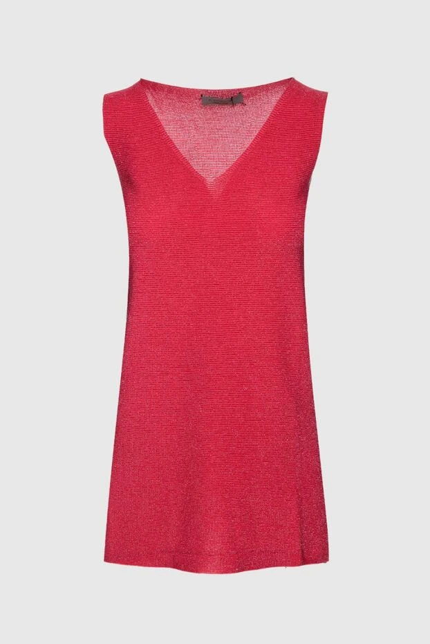 D.Exterior red viscose and polyamide jumper for women 149758 - photo 1