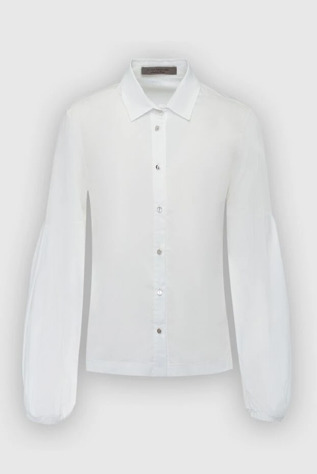 D.Exterior женские рубашка из хлопка и полиамида белая женская купить с ценами и фото 149778 - фото 1