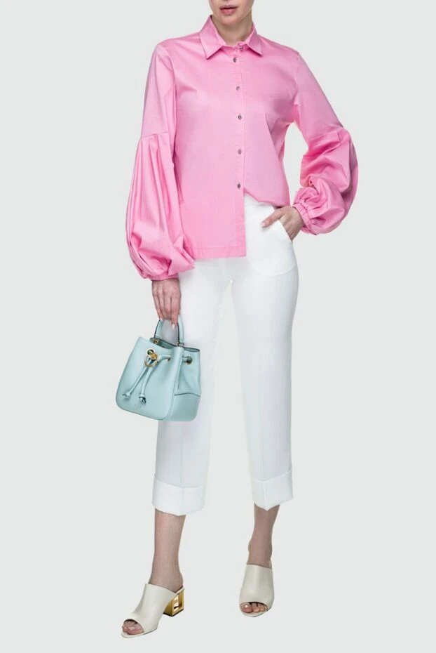 D.Exterior women's blouse with voluminous sleeves pink 195588 - photo 2