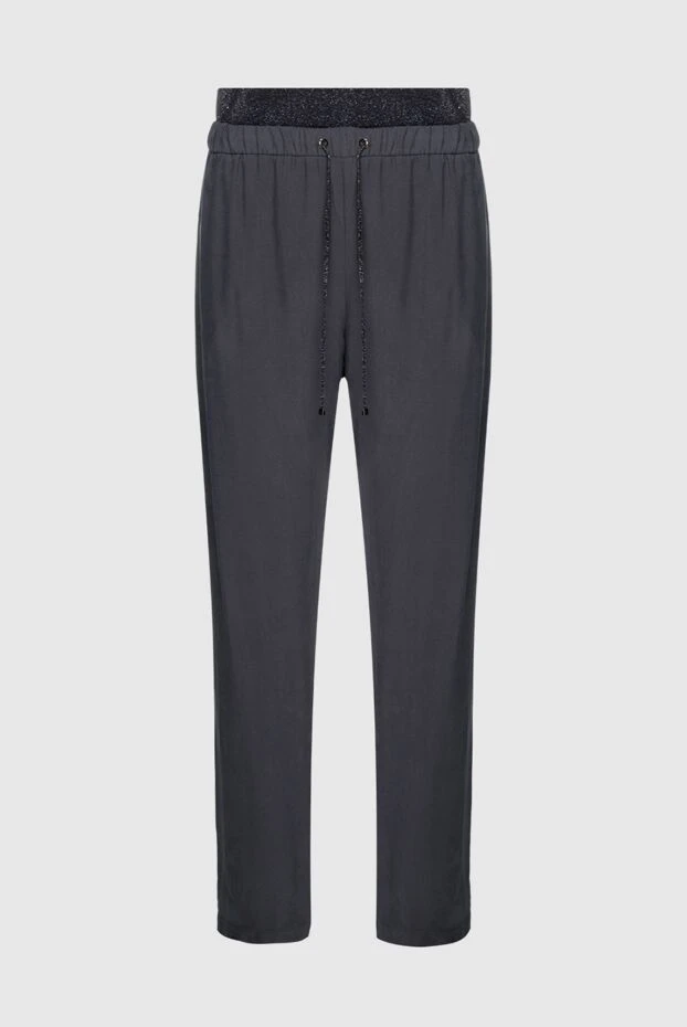 D.Exterior woman gray viscose and polyamide trousers for women buy with prices and photos 149793 - photo 1