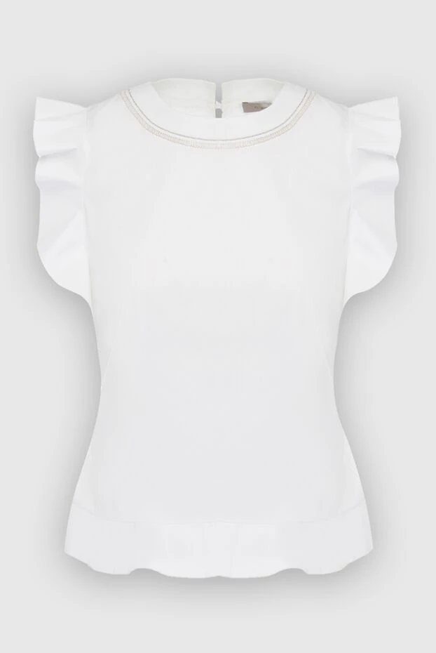 D.Exterior woman white women's cotton and polyester top 149799 - photo 1