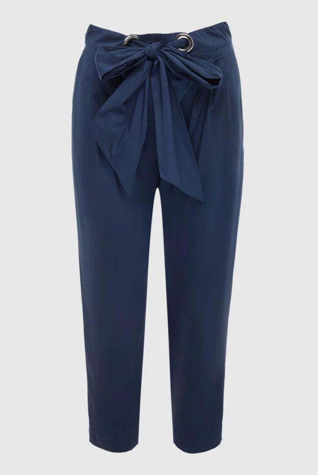 D.Exterior женские брюки из хлопка и полиамида синие женские купить с ценами и фото 149802 - фото 1