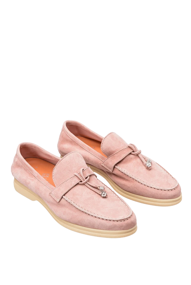 Cesare di Napoli woman pink nubuck loafers for women 166096 - photo 3