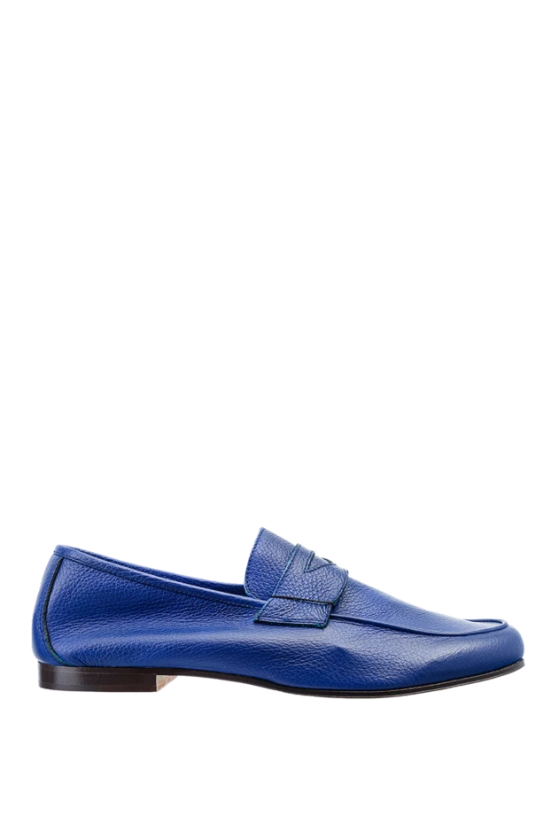 Andrea Ventura man blue leather loafers for men buy with prices and photos 149855 - photo 1
