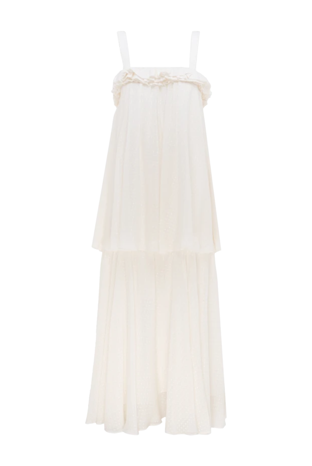 Zimmermann женские платье из шелка и вискозы белое женское купить с ценами и фото 149865 - фото 1