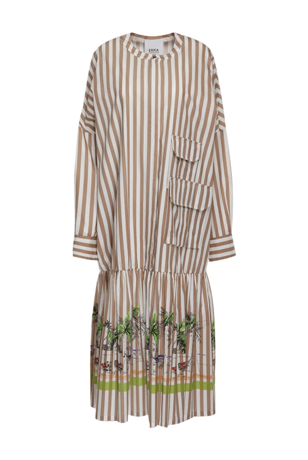 Erika Cavallini woman beige cotton dress for women 149892 - photo 1