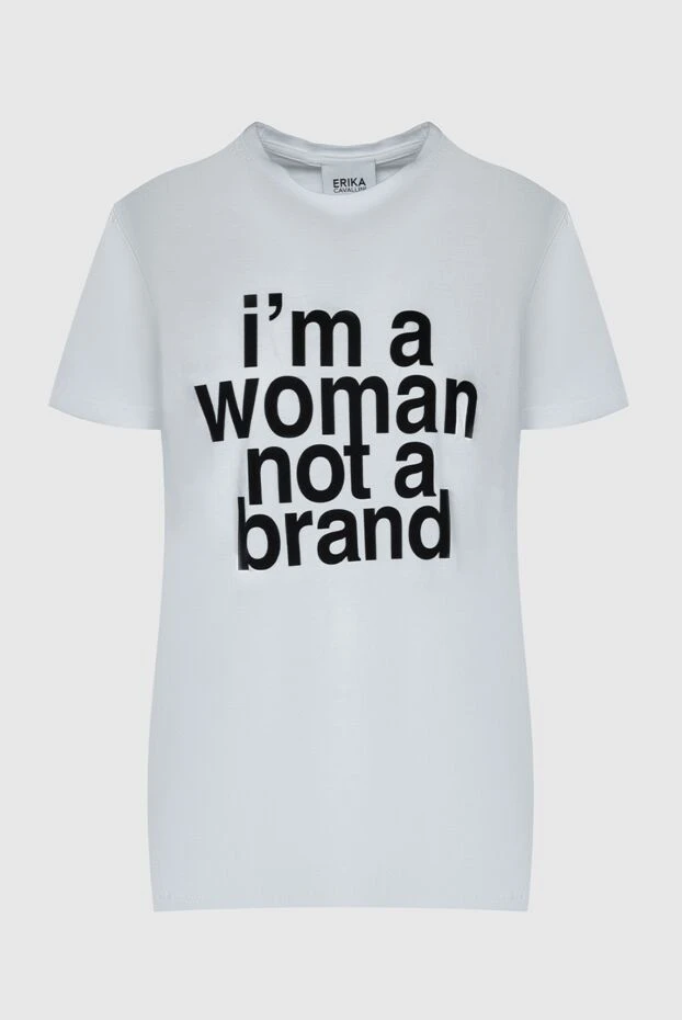 Erika Cavallini woman white cotton t-shirt for women buy with prices and photos 149896 - photo 1