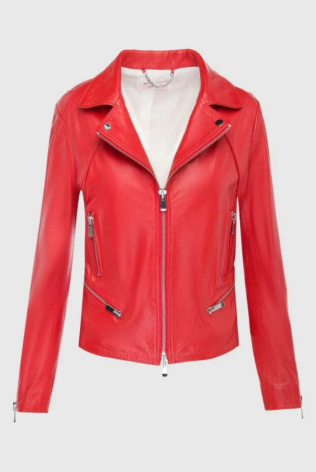 Fleur de Paris woman women's red genuine leather jacket buy with prices and photos 149901 - photo 1
