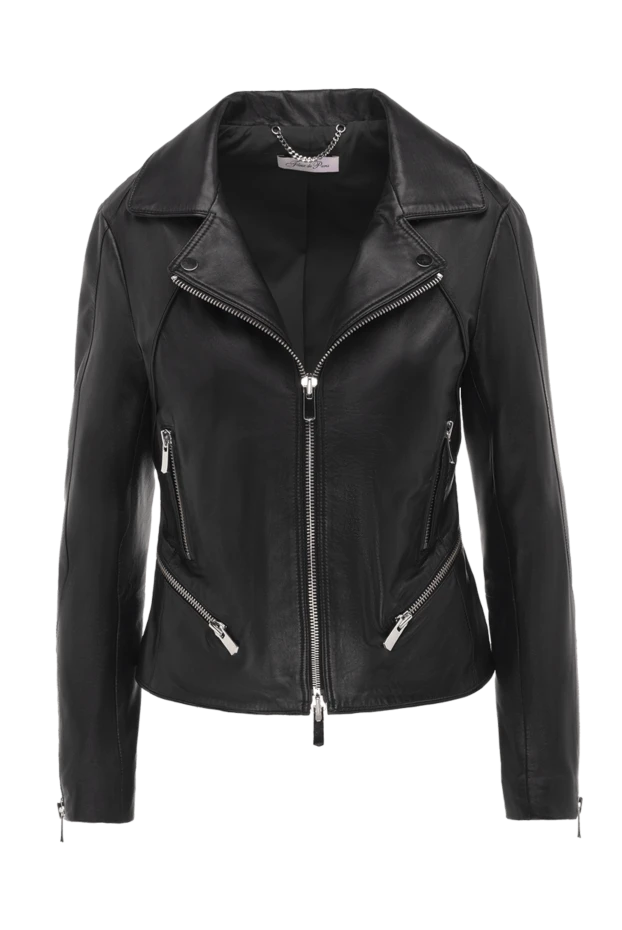 Fleur de Paris woman women's black genuine leather jacket buy with prices and photos 149902 - photo 1