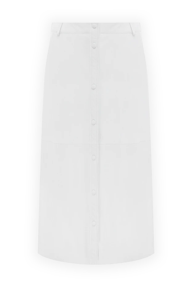 Fleur de Paris женские юбка из кожи белая женская купить с ценами и фото 149904 - фото 1