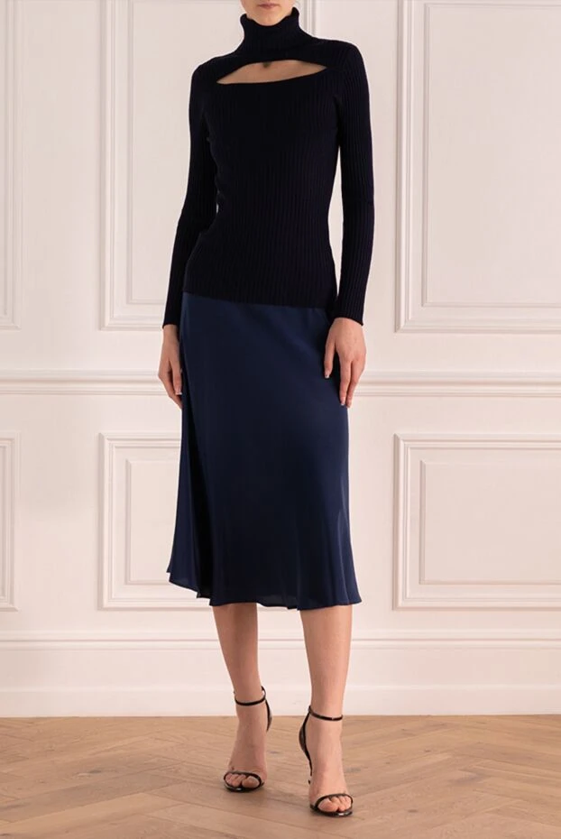 Max&Moi женские юбка из шелка синяя женская купить с ценами и фото 149922 - фото 2
