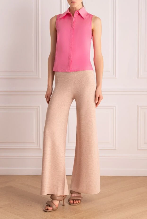 Max&Moi женские блуза из хлопка розовая женская купить с ценами и фото 149937 - фото 2