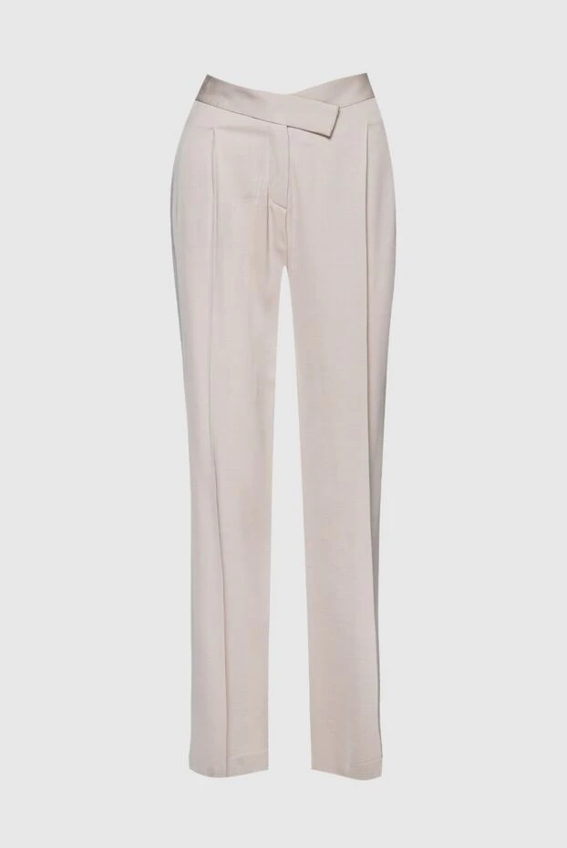 Max&Moi женские брюки из вискозы и шерсти белые женские купить с ценами и фото 149941 - фото 1
