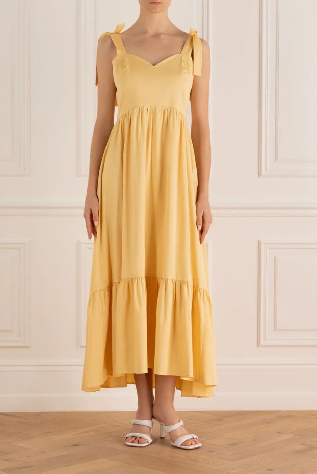Max&Moi женские платье из хлопка желтое женское купить с ценами и фото 149950 - фото 2
