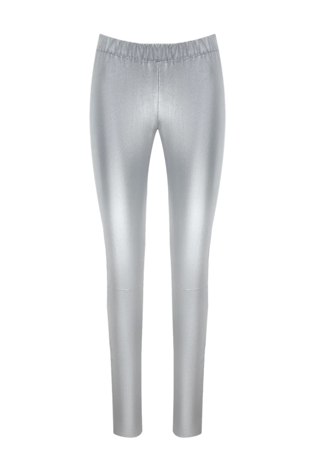 Max&Moi женские брюки из кожи серые женские купить с ценами и фото 149952 - фото 1