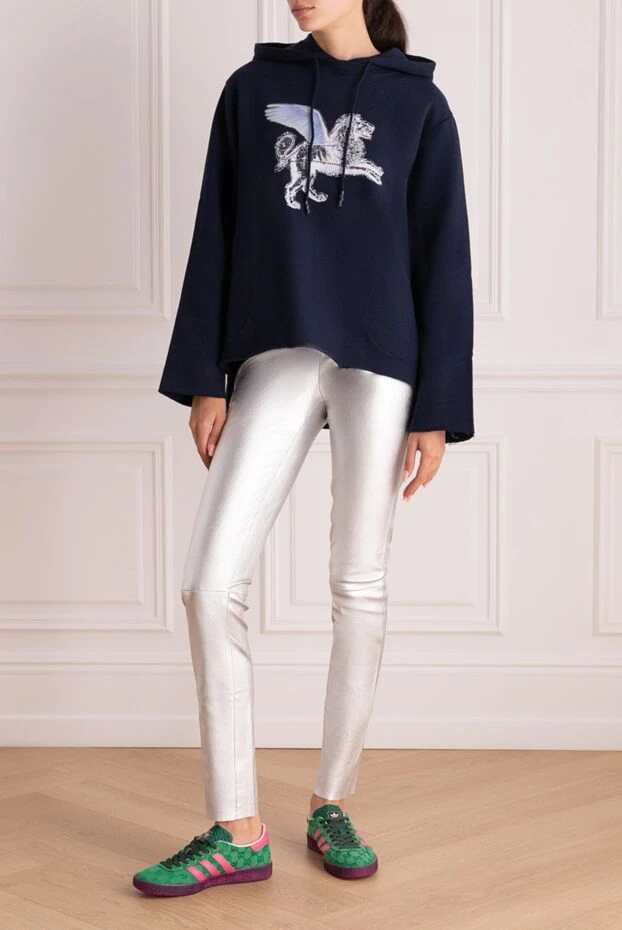 Max&Moi жіночі штани зі шкіри сірі жіночі купити фото з цінами 149952 - фото 2