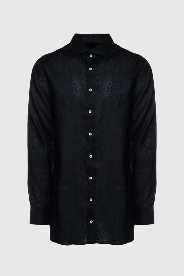Tombolini чоловічі рубашка із льону чорна чоловіча купити фото з цінами 149980 - фото 1