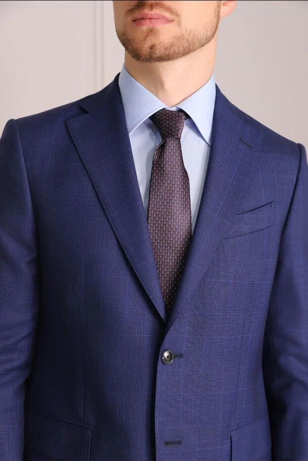 Corneliani чоловічі краватка з шовку синя чоловіча купити фото з цінами 149991 - фото 2