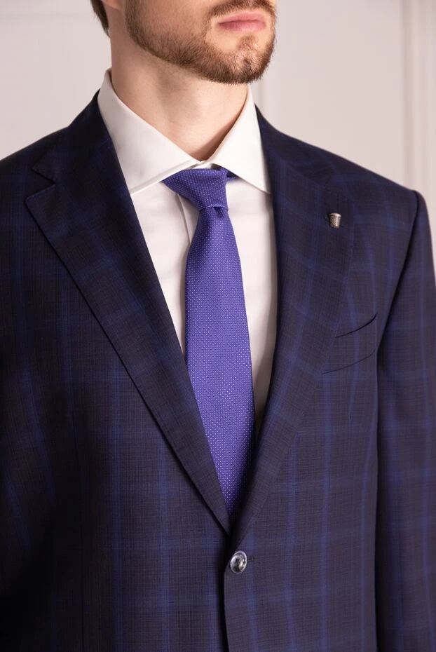 Corneliani мужские галстук из шелка синий мужской купить с ценами и фото 149994 - фото 2