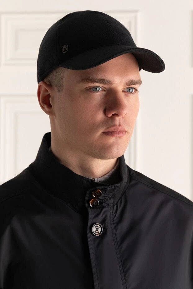 Corneliani мужские кепка из кашемира черная мужская купить с ценами и фото 150000 - фото 2