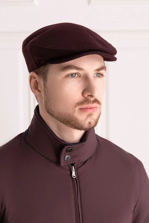 Corneliani man red wool and cashmere cap for men buy with prices and photos 150013 - photo 2