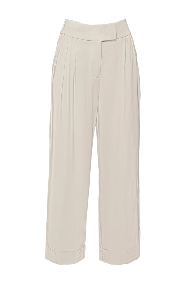 Peserico woman beige viscose trousers for women buy with prices and photos 150050 - photo 1