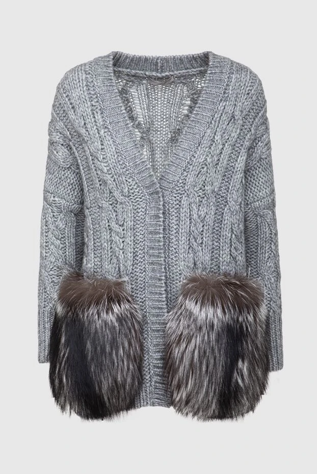 Ermanno Scervino woman gray cardigan for women 150106 - photo 1